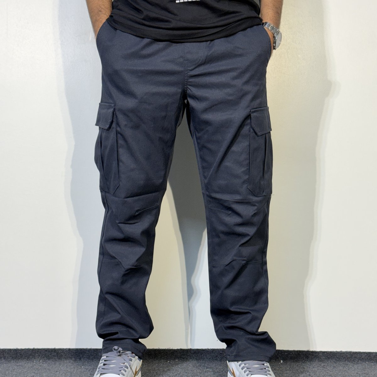 Projek Raw 6 Pocket Relaxed Fit Cargo Pants - Navy