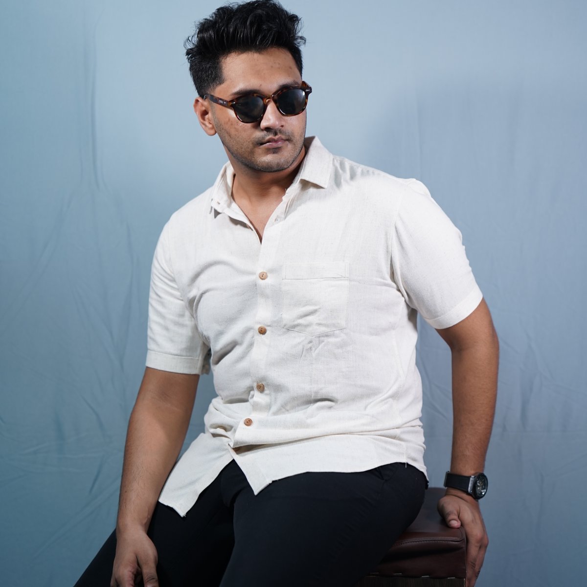 Remi Cotton Half Sleeves - Solid