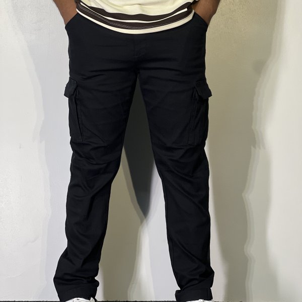 6 Pocket Tactical Cargo Pants – Black