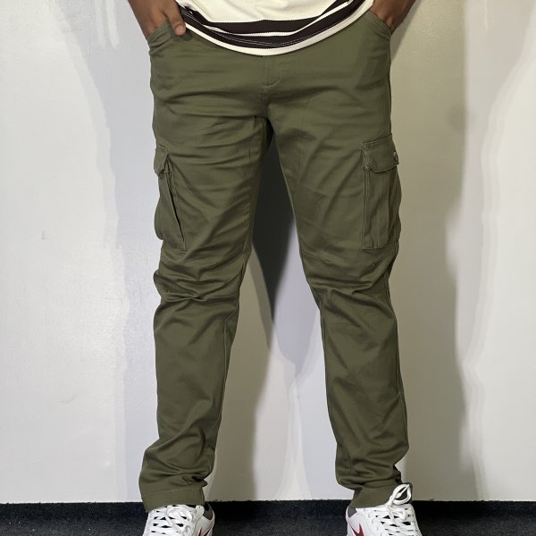 6 Pocket Tactical Cargo Pants – Olive Green