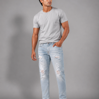 American Eagle Grinding Slim Fit Denim (Light Wash)