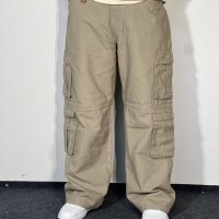 Baggy Fit 8 Pocket Cargo – Khaki Beige