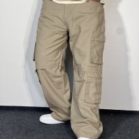 Baggy Fit 8 Pocket Cargo – Khaki Beige