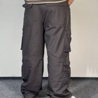 Baggy Fit 8 Pocket Cargo – Matte Black