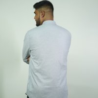 Polo Ralph Lauren Premium Ash Grey Solid Shirt