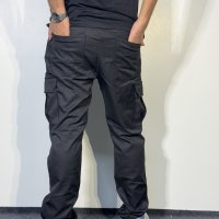 Projek Raw 6 Pocket Relaxed Fit Cargo Pants - Black