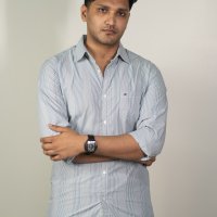 Tommy Pale Grey and Teal Micro Stripe Shirt