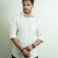 Tommy White and Charcoal Grey Pin Stripe Shirt