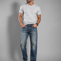 Wrangler Straight Fit Denim (Dirty Wash)